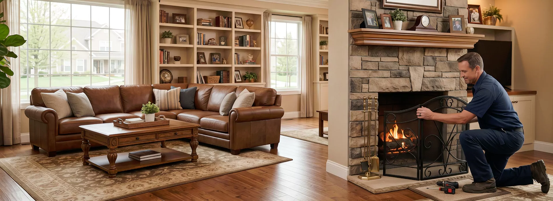 Fireplace Screen Installation Schertz, TX