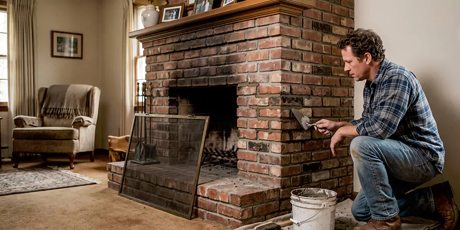 Old Fireplace Safety Repair Schertz
