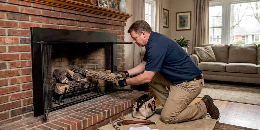 Propane Fireplace Logs Installation Schertz